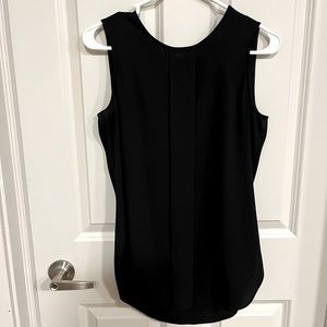 Black sleeveless blouse